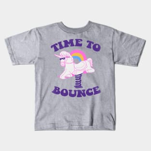 Time To Bounce Kids T-Shirt